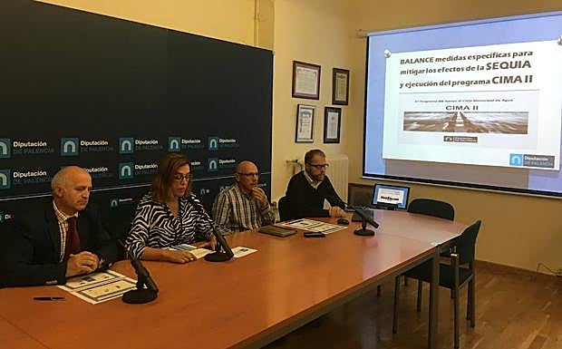 Rueda de prensa en la Diputación sobre el balance de la sequía. 