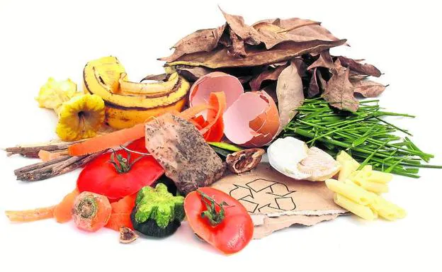 Tanto los residuos de poda como los restos de la cocina (excepto pescado y carne) se depositarán en un compostador, en contacto con la tierra y al sol.