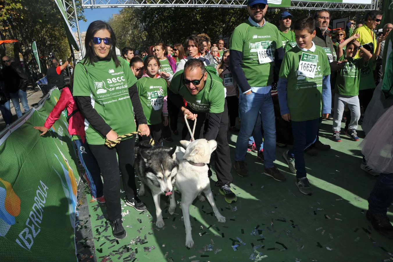 Miles de vallisoletanos se han vestido hoy de verde para salir a la calle en una marcha histórica