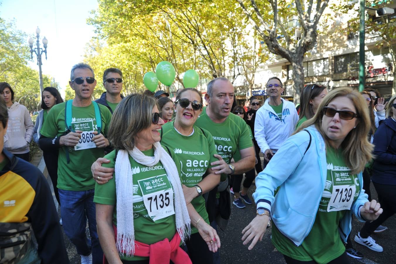 Miles de vallisoletanos se han vestido hoy de verde para salir a la calle en una marcha histórica