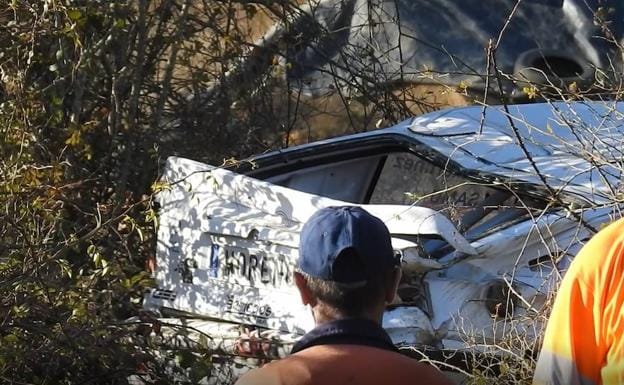 Imagen del vehículo accidentado. 