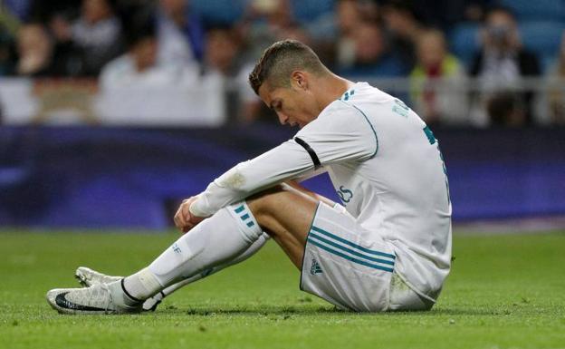 Cristiano Ronaldo lamenta las ocasiones perdidas ante la UD Las Palmas.