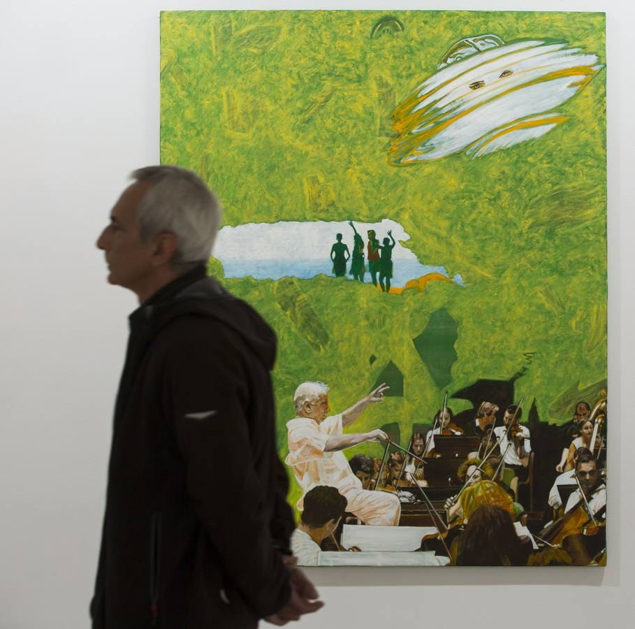 El artista vallisoletano expone dieciséis óleos en la muestra '184-159'