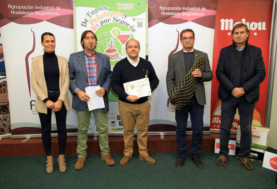 Entrega de los premios de los concursos de tapas, Peketapas y De Cócteles por Segovia