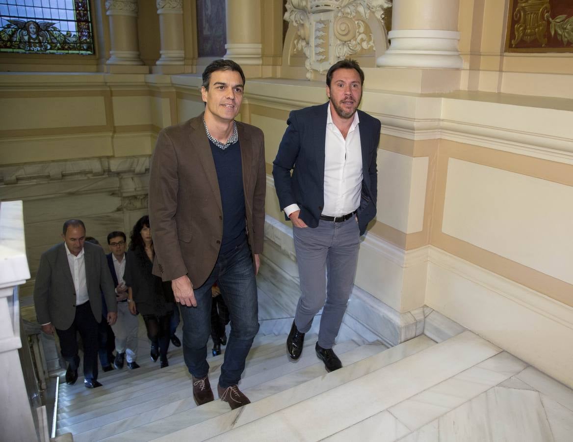 El secretario general del PSOE se reúne hoy y mañana en la capital vallisoletana con la Comisión Permanente socialista, el núcleo duro del PSOE federal