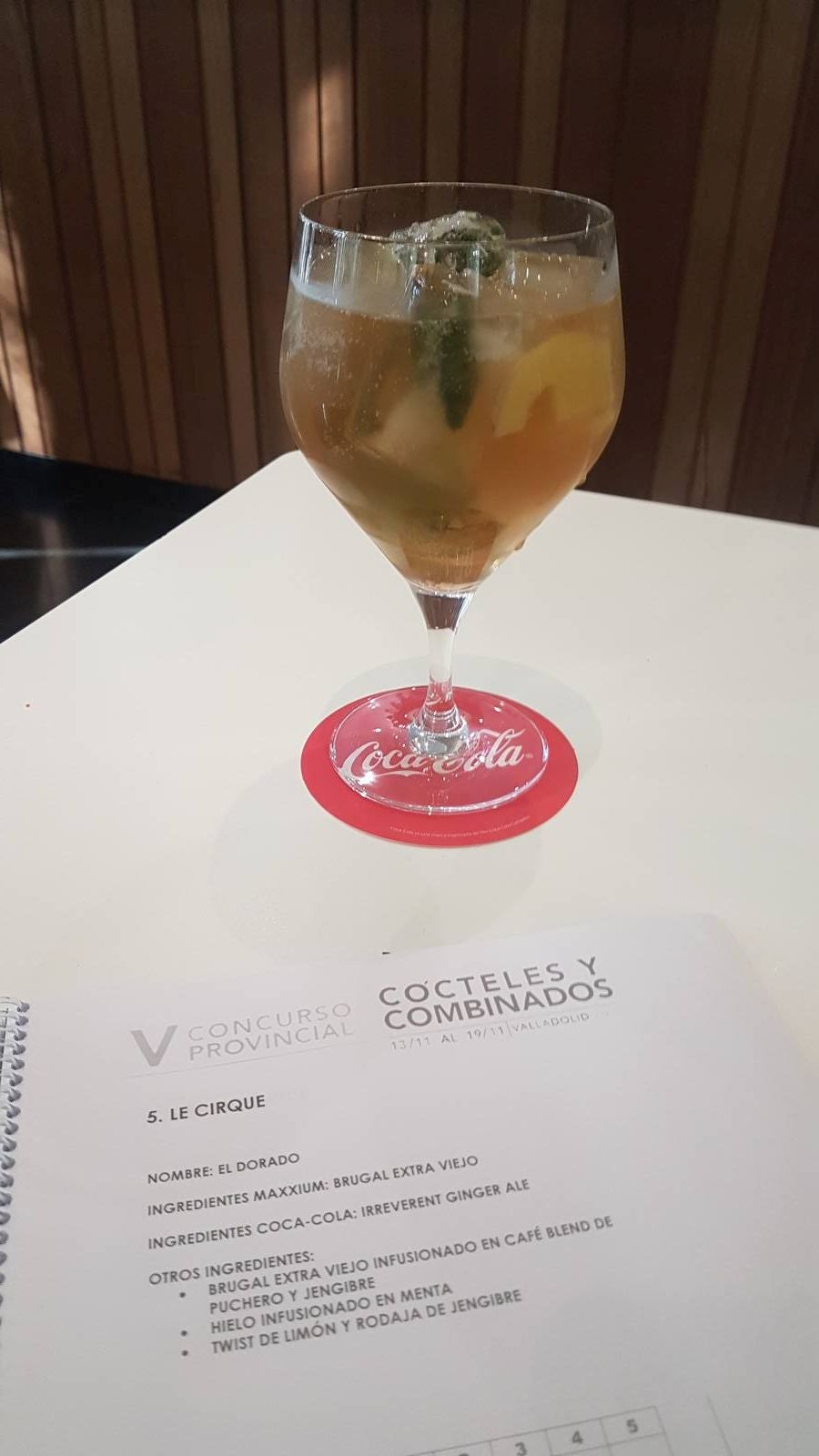 El concurso se enmarca dentro del Feria Internacional Cocktail Bar (FIBAR) que se celebra en Valladolid