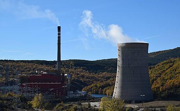 La central térmica de Vellilla del Río. 