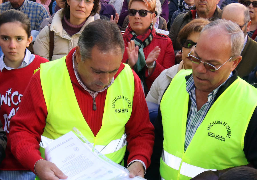 Protesta para reclamar un centro de salud en Nueva Segovia