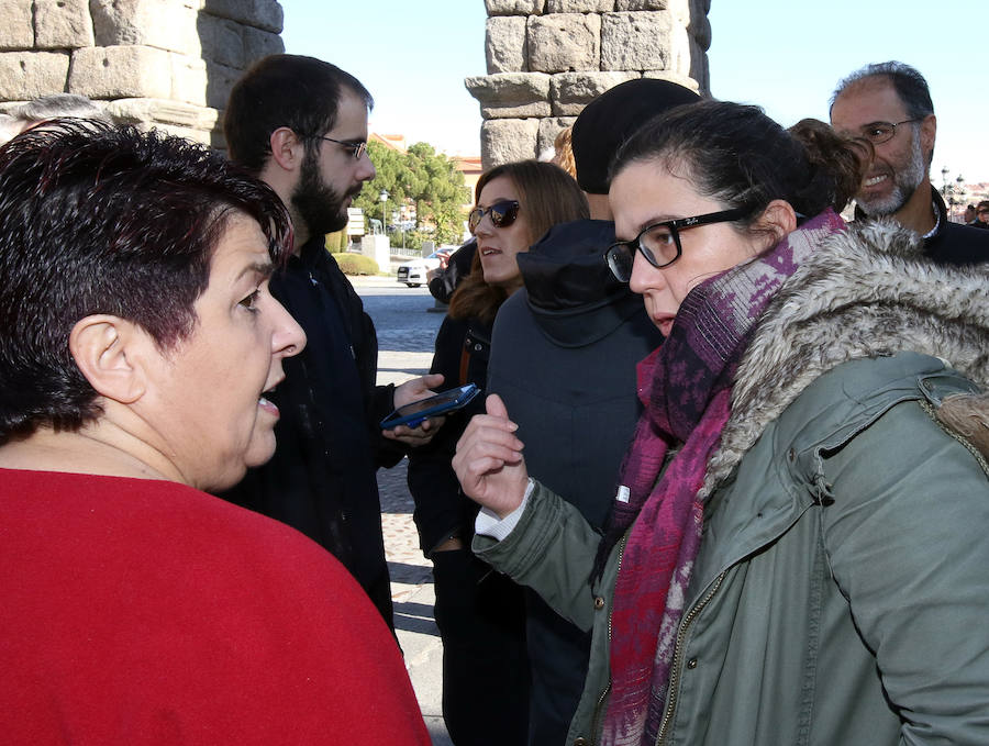 Protesta para reclamar un centro de salud en Nueva Segovia