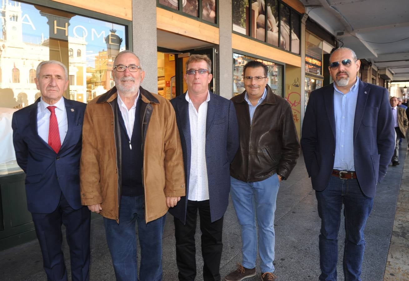 Faustino González, alcalde de Cuenca de Campos; Alberto Mulero, de Villanueva de San Mancio; Amado Marcos, de Saelices de Mayorga; Jaime Carlos Alonso, de Aguilar de Campos; y Carlos Mangas, de Alaejos.