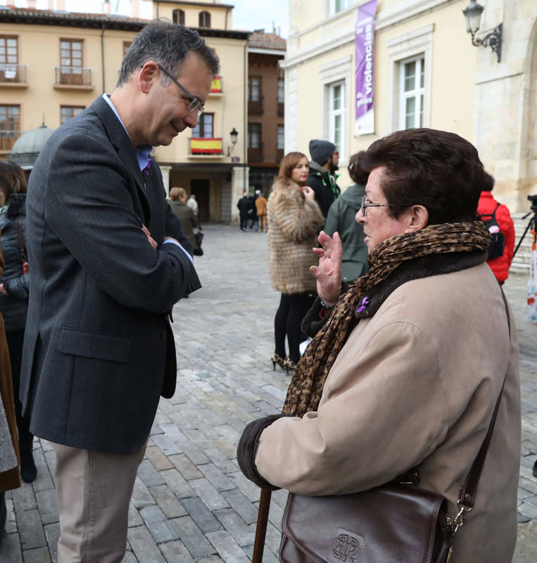 Actos contra la violencia de género en Palencia