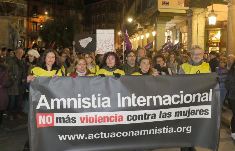 Manifestación en Valladolid contra la violencia de género