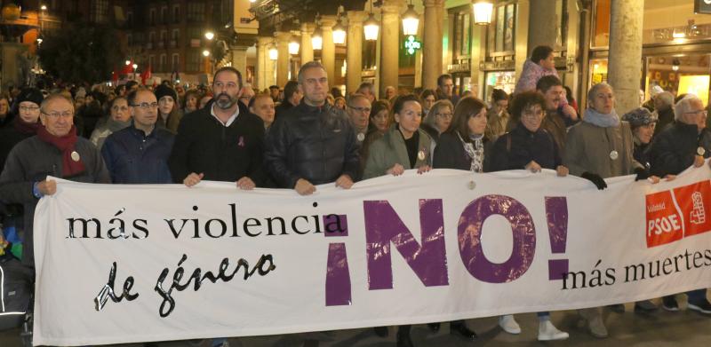Manifestación en Valladolid contra la violencia de género