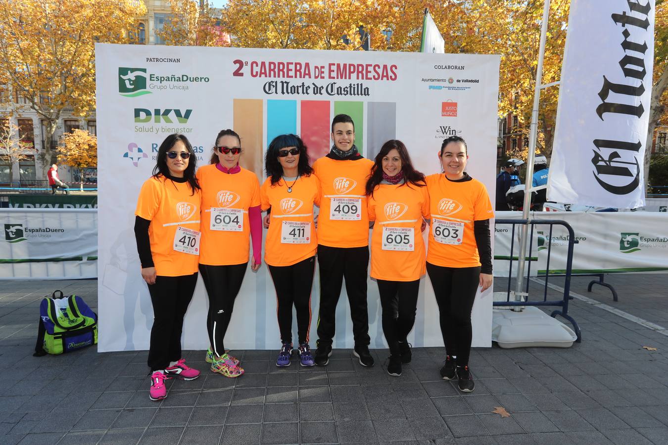 Photocall y salida de la II Carrera de Empresas de El Norte de Castilla