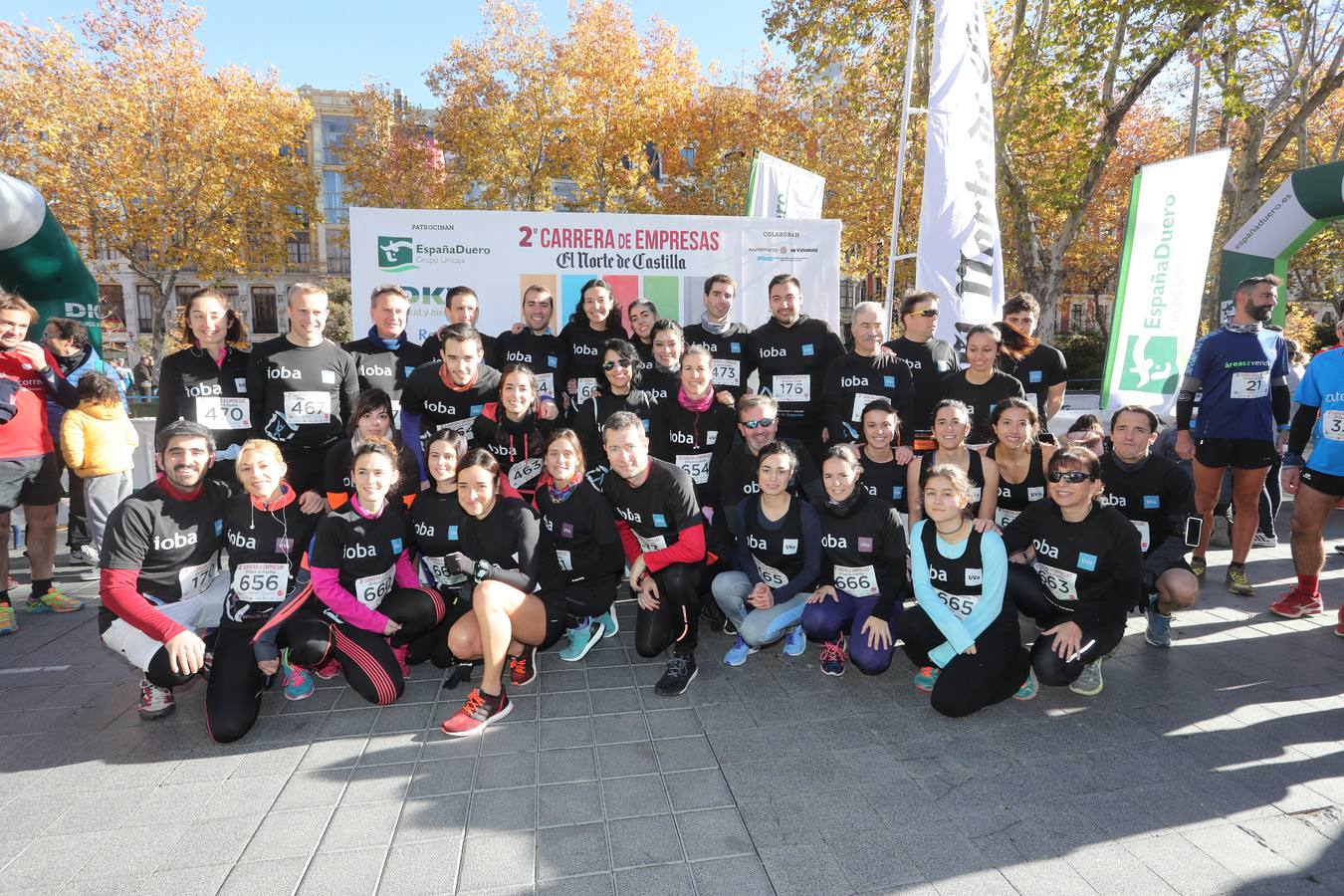 Photocall y salida de la II Carrera de Empresas de El Norte de Castilla