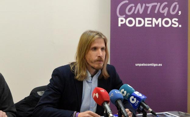 El portavoz de Podemos en las Cortes de Castilla y León, Pablo Fernández