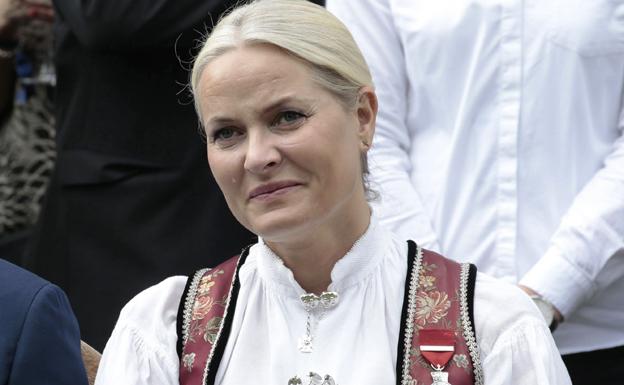 Mette Marit, la mujer de Haakon de Noruega. 