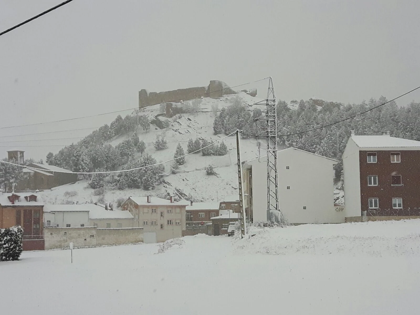 Nieve en Aguilar de Campoo