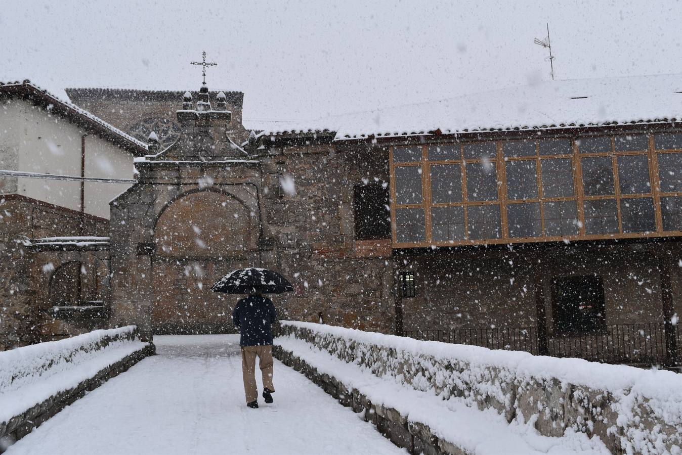Nieve en Aguilar de Campoo