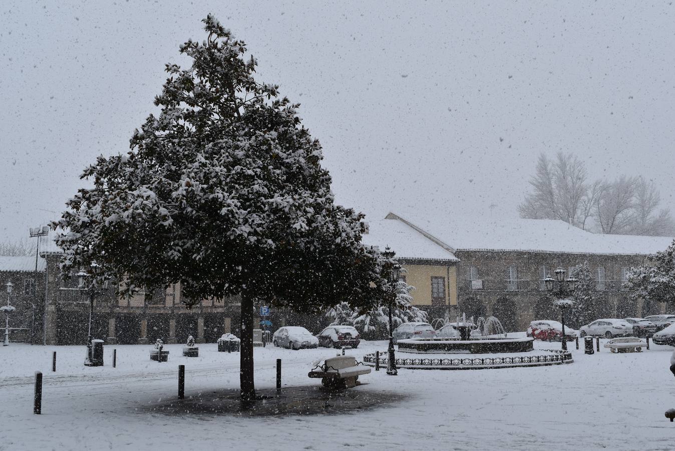 Nieve en Aguilar de Campoo