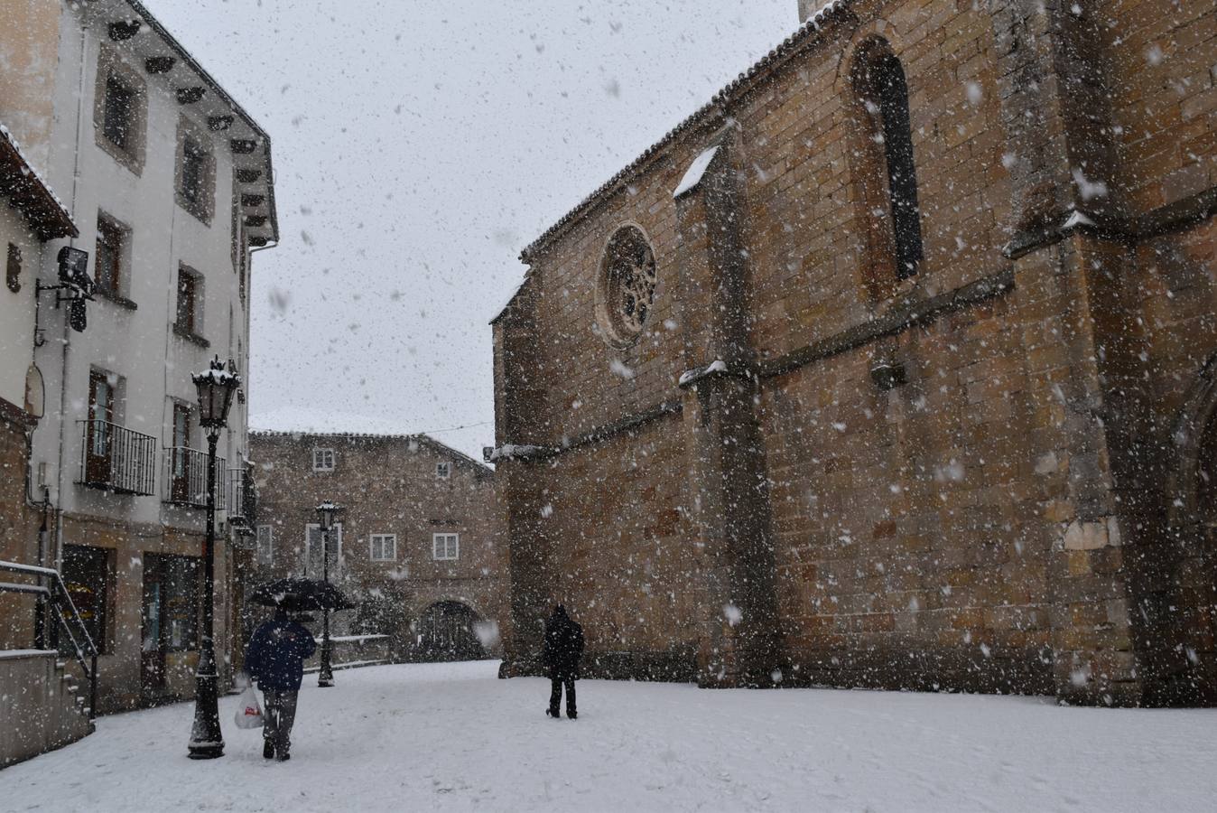 Nieve en Aguilar de Campoo