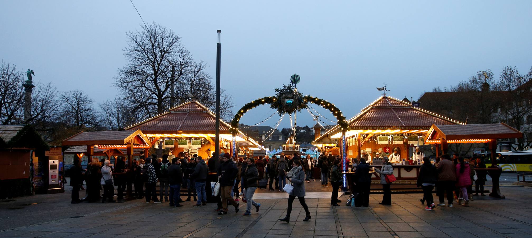 Mercado de Navidad en Stuttgart (Alemania).