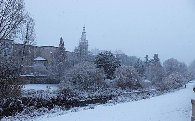 Nieve en Burgos. 