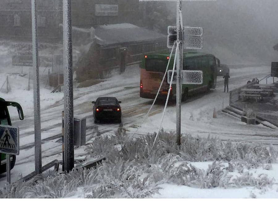 Nieve en la provincia de Segovia