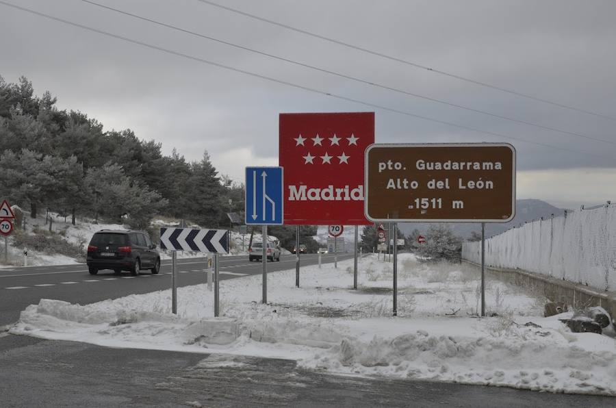 Nieve en el Puerto del Alto de León
