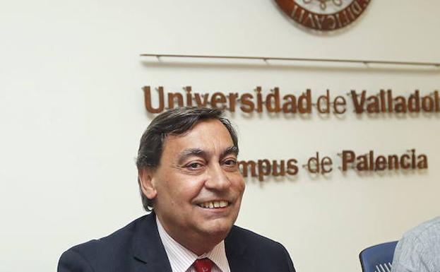 Julián Sánchez Melgar, en un acto de la Universidad en el campus de Palencia.