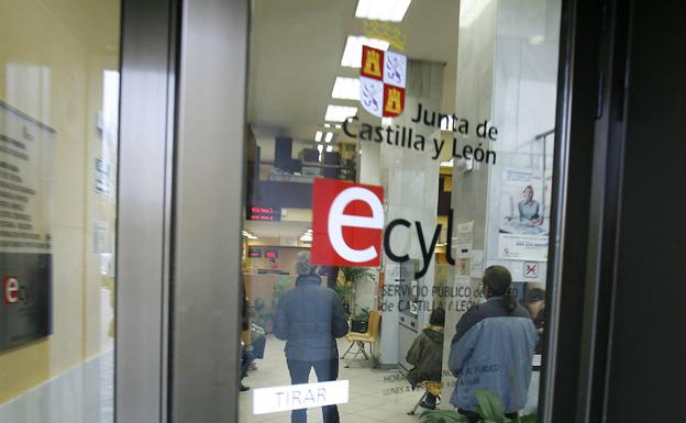 Oficina del servicio público de empleo en Valladolid.