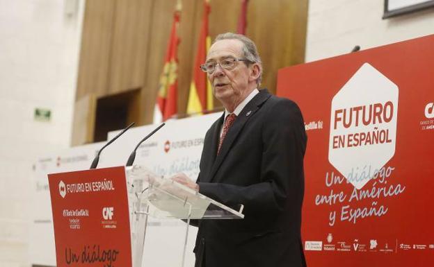 José Manuel Blecua, durante su ponencia en una edición anterior de Futuro en Español. 