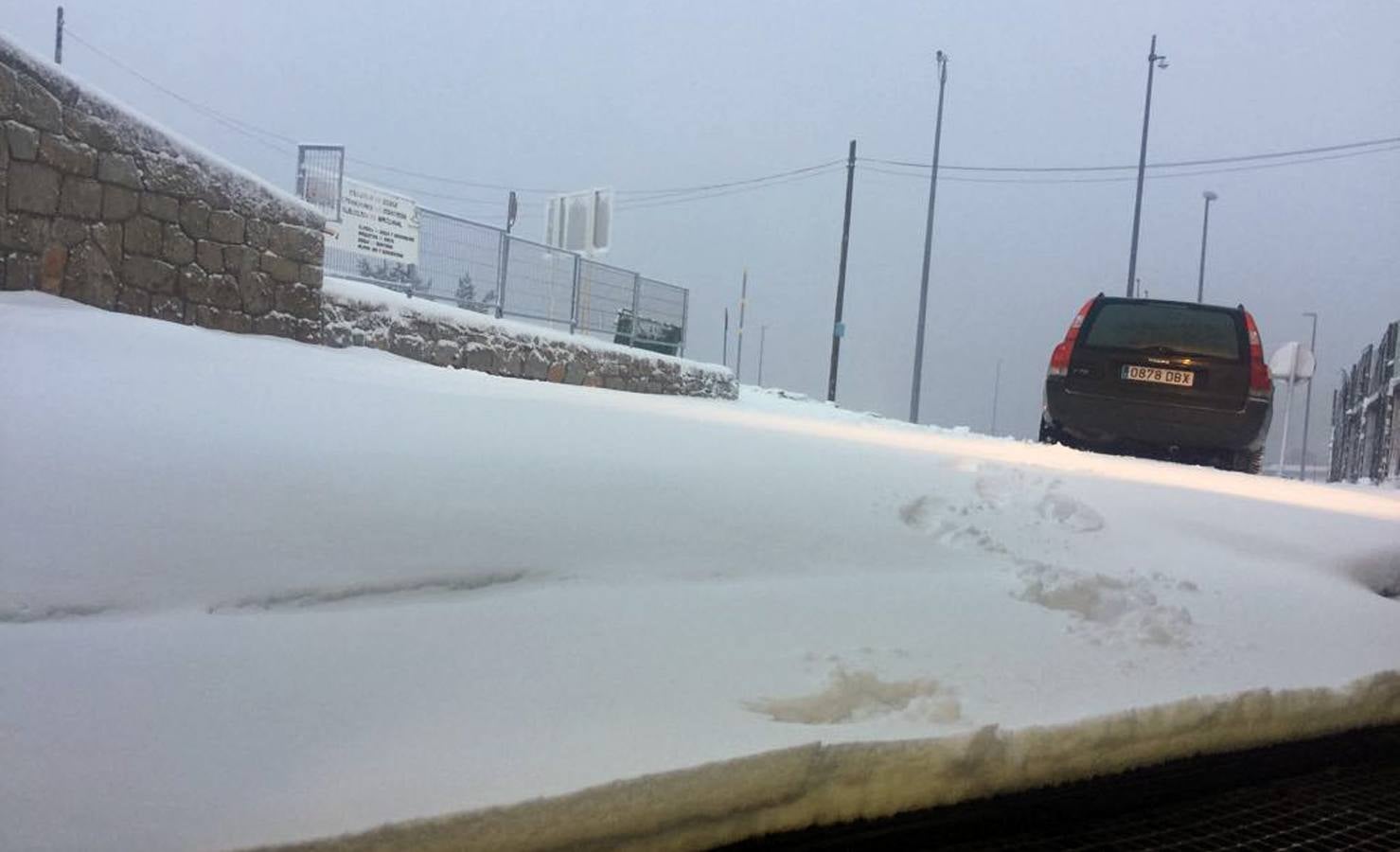 Jornada de frío y nieve en Segovia