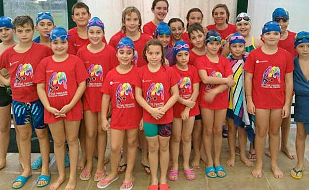 Nadadores del Club Natación IMD Ciudad de Segovia.