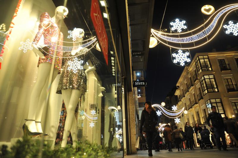 Ambiente navideño en Valladolid