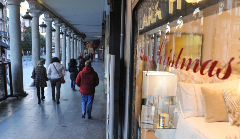 Ambiente navideño en Valladolid