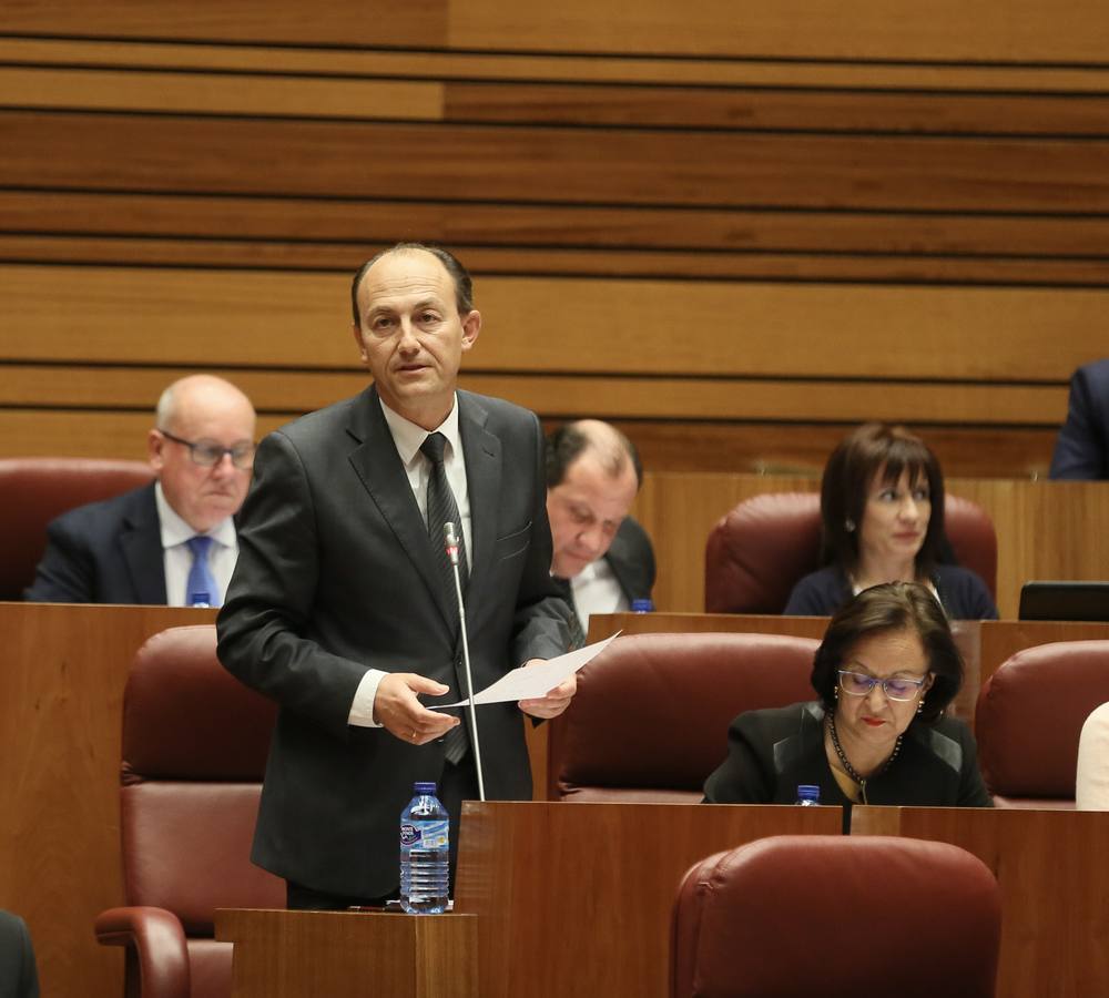 La consejera de Economía y Hacienda, Pilar del Olmo, abrió hoy la primera sesión del pleno que aprobará, previsiblemente, la Ley de Medidas y el proyecto presupuestario que contempla 10.859,2 millones de euros