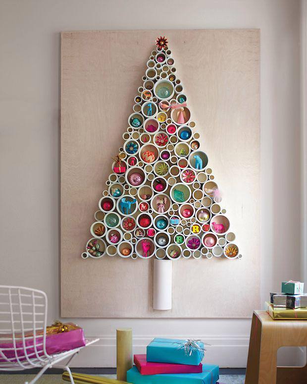 30 originales ideas para crear tu propio árbol de Navidad