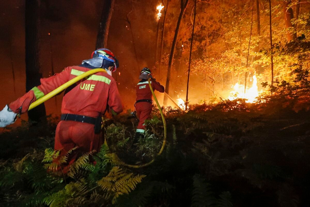 La UME, en una intervención en Galicia