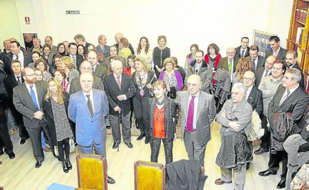 Inauguracion de la reforma de la sede del Colegio de Abogados de Palencia, en febrero de 2016. 