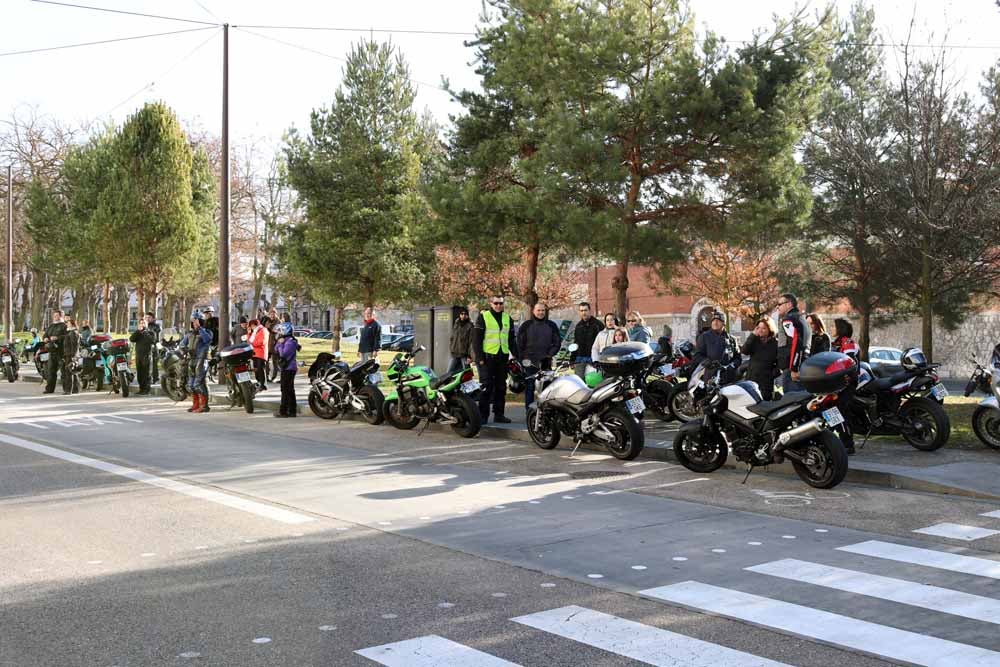 Cerca de 1.000 moteros han participado en la campaña solidaria del Real Moto Club Burgalés