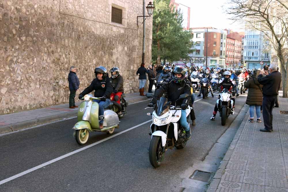 Cerca de 1.000 moteros han participado en la campaña solidaria del Real Moto Club Burgalés