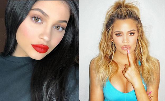  De izquierda a derecha, Kylie Jenner y Khloe Kardashian.