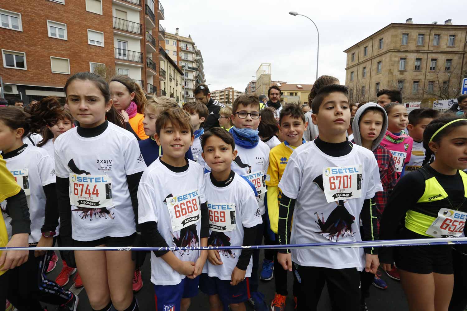 Primera y segunda carrera de la San Silvestre de Salamanca