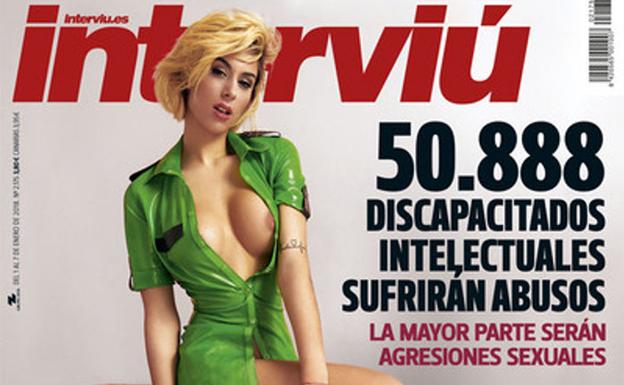 Beatriz Retamal en la portada de 'Interviú'.