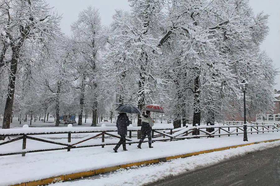 Nieve en la La Granja