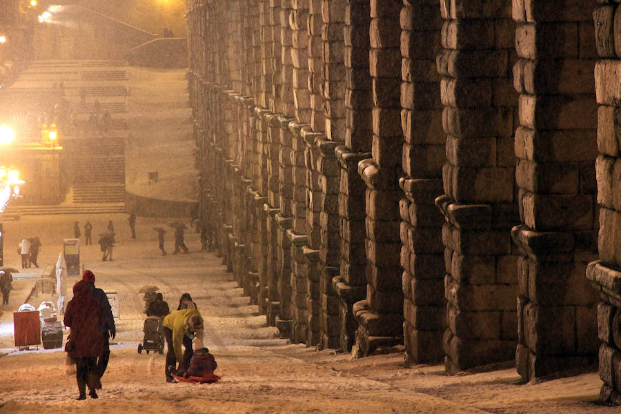 Nieve en Segovia