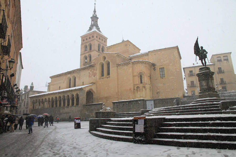 Nieve en Segovia
