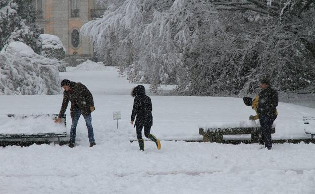 Imagen. Nieve en la Granja, Segovia