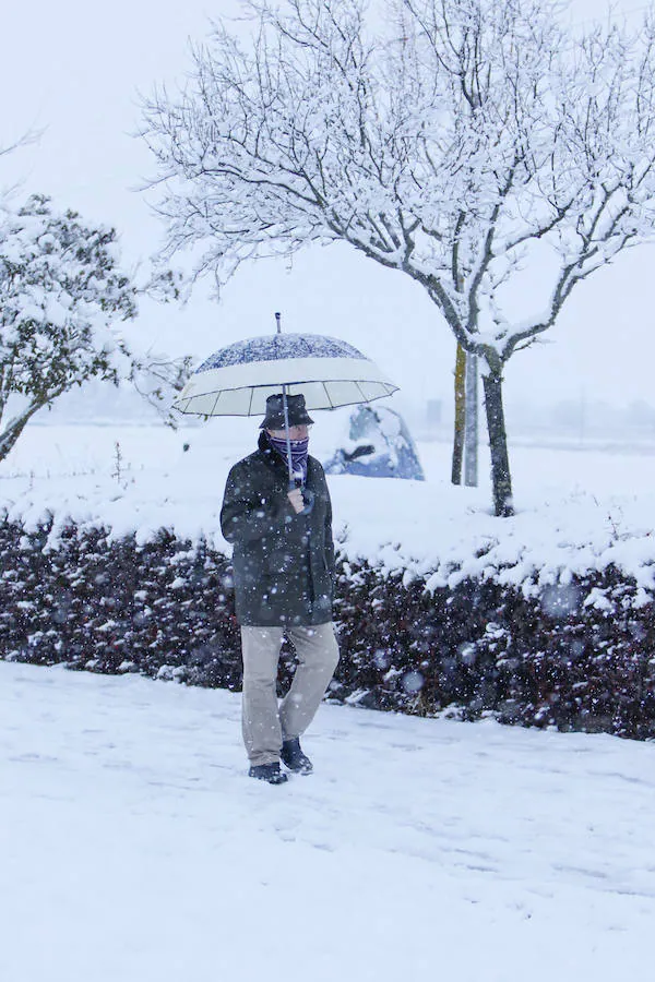 Nieve en la capital salmantina